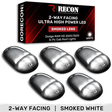 Dodge RAM Heavy-Duty 2500/3500 03-18 5 Piece Cab Roof Light Set 2-Way Front & Rear Facing Ultra High-Power LEDs Multiple Lens & Colors