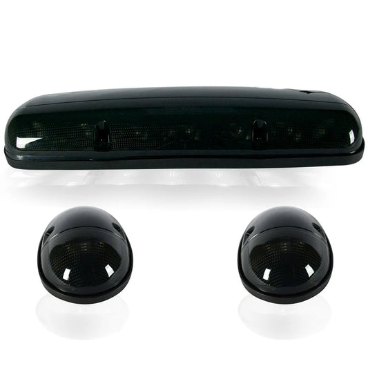GMC & Chevy 02-07 White LED Cab Roof Lights with Smoked Lens