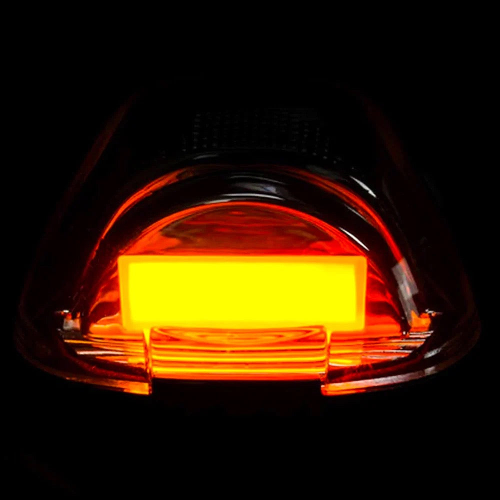 Ford Super Duty 99-16 5-Piece Cab Lights OLED Bar-Style Amber Lens in Amber OLED - (Attn: This part is for trucks that DID NOT come with factory cab roof lights)