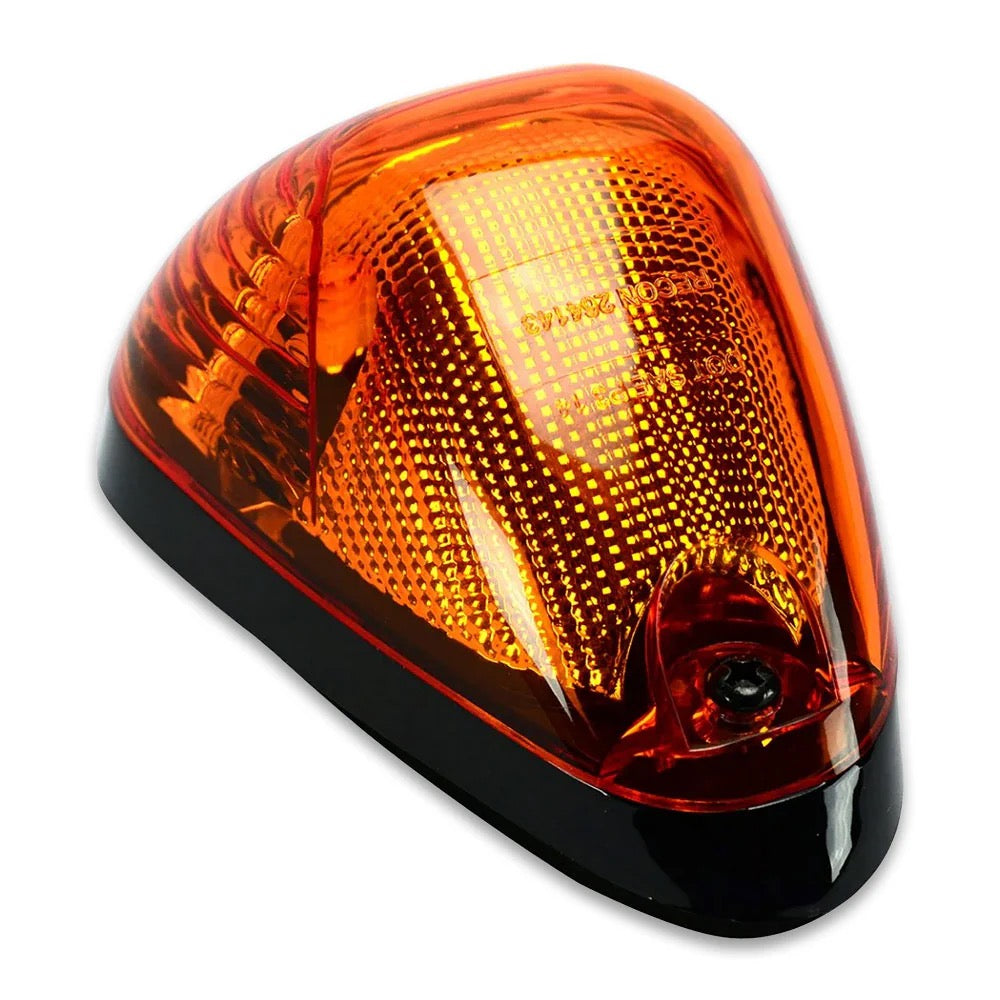 Ford Super Duty 99-16 5-Piece Cab Lights OLED Bar-Style Amber Lens in Amber OLED - (Attn: This part is for trucks that DID NOT come with factory cab roof lights)